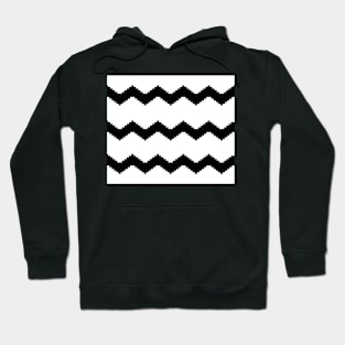 Abstract geometric pattern - black and white. Hoodie